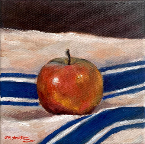 Apple on Kitchen Linen