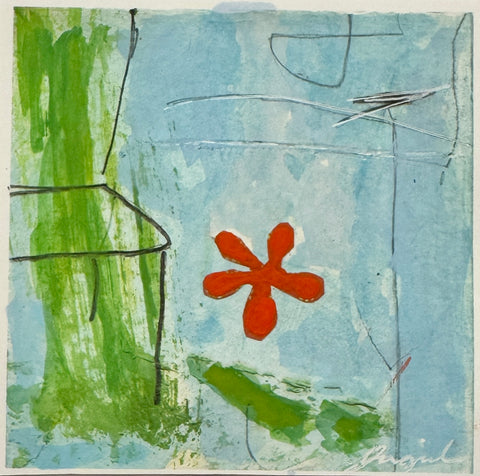 Chaise avec une Fleur