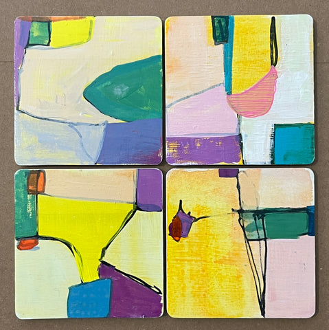 Abstract Art Drink Coasters No. 1
