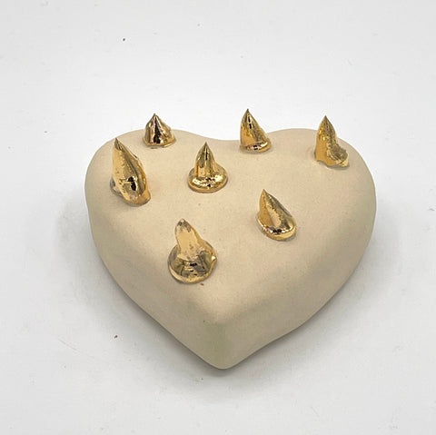 Gold Spike Heart