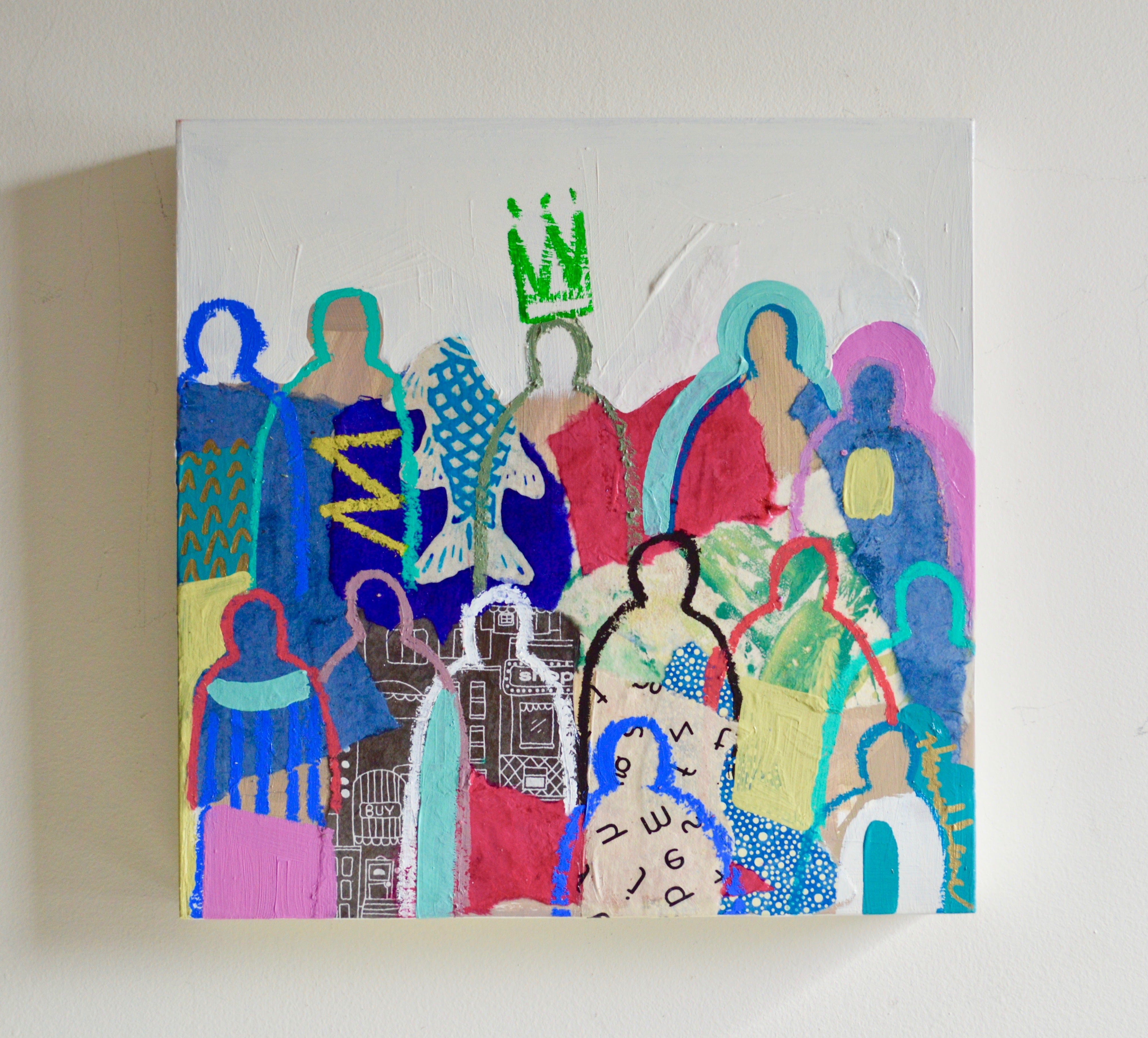 Crowd on Wood #3
