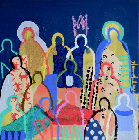 Crowd on Wood #4