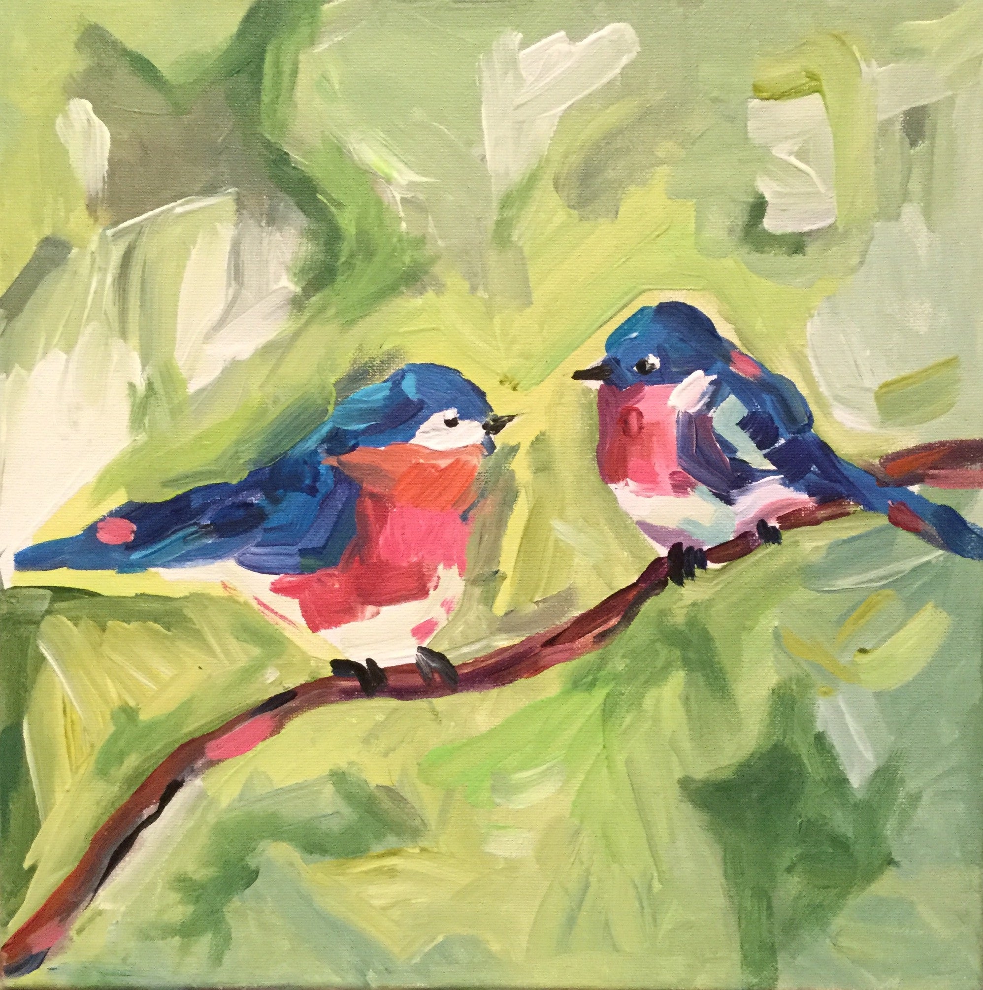 Two Blue Birds
